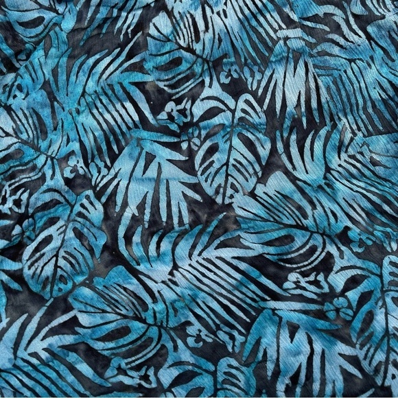 Lotus Traders Dress Batik Asymmetrical Babydoll Fairy Whimsigoth Black Blue OS - Picture 7 of 12